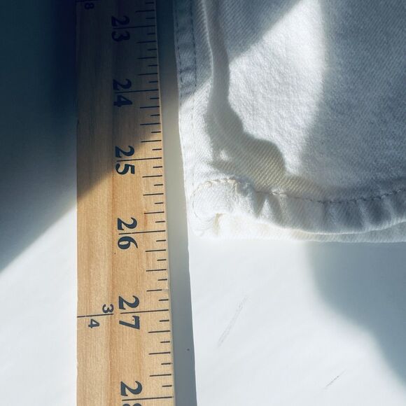 Abercrombie & Fitch Jeans 30/10 Ivory Ultra High Rise Ankle Straight Capsule NEW - Picture 5 of 10
